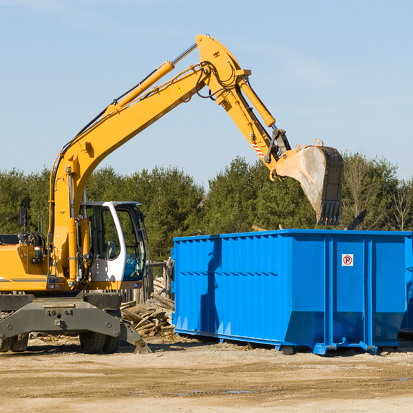 can i choose the location where the residential dumpster will be placed in Wrights